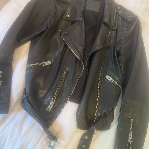 ALLSAINTS leather biker jacket - Picture 6 of 9